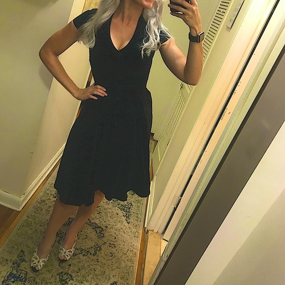 PUG Blk/wht button up dress Colette - Picture 12 of 17